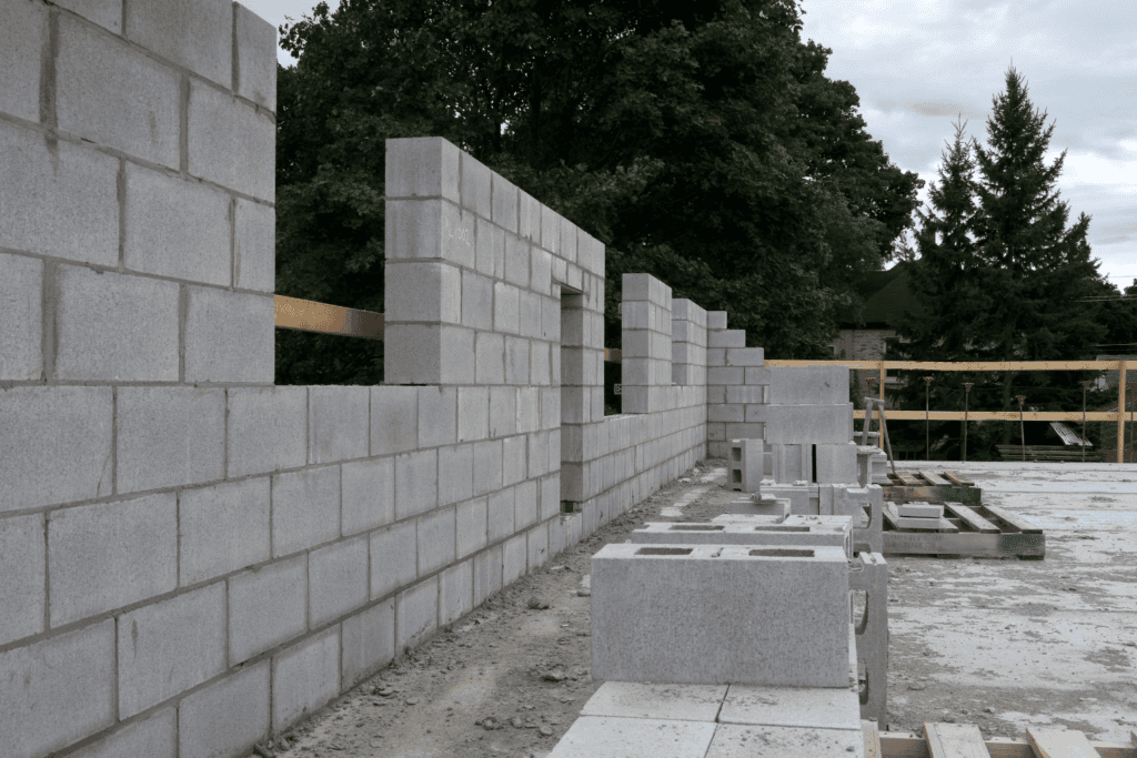 élévation des murs